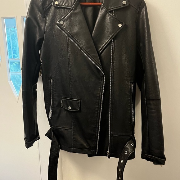 Oversized Faux Leather Jacket Zara Small - Picture 6 of 6